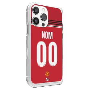 Coque Foot Manchester United Domicile 25-26 Personnalisable (Prénom/Nom) - iPhone & Samsung
