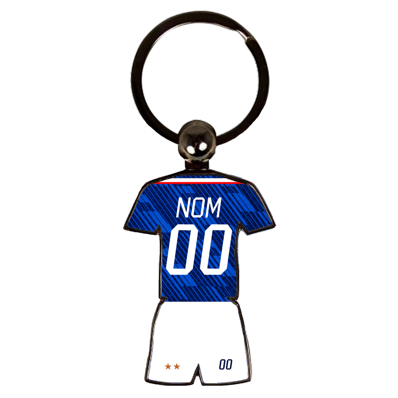 Porte-clés Maillot France Domicile 2026 - Cadeau Foot Personnalisable