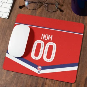 Tapis de souris football lille personnalisable domicile 2026-2027