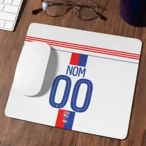 Tapis de souris football lyon personnalisable domicile 2026-2027