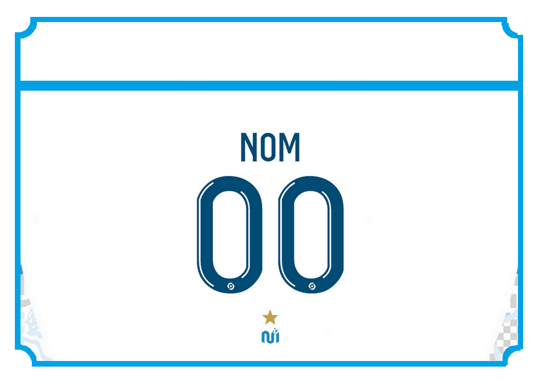 Plaque de Rue Marseille 2024/2025 – Maillot Domicile