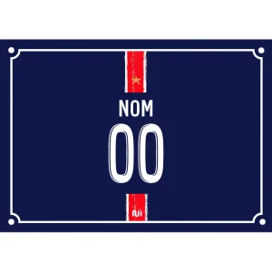 Plaque de Rue Paris Domicile 2024-2025 Personnalisable