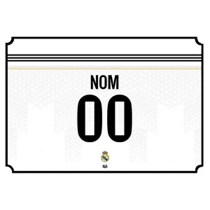 Plaque de rue Real Madrid 2025 2026 personnalisable maillot domicile en métal
