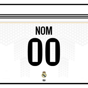 Plaque de Rue Real Madrid 2025/2026 – Maillot Domicile