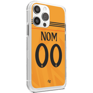 Coque de foot Réal Madrid extérieur 2024-2025 personnalisable