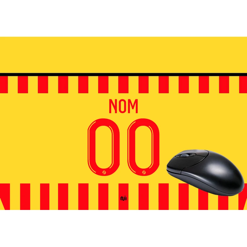 Tapis de souris Lens maillot domicile 2024 2025 personnalisable