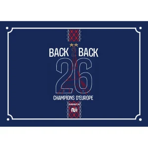Plaque de rue Paris Budapest 2026 maillot domicile Back 2 Back