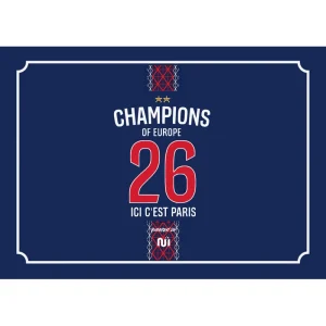 Plaque de rue Paris 2026 champions d'europe budapest