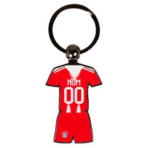 porte clé bayern munich personnalisable maillot domicile 2025 2026