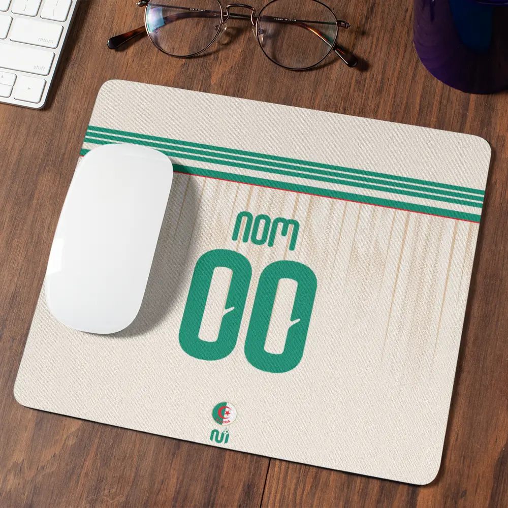 Tapis de souris football algerie personnalisable coupe du monde 2026 domicile