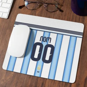 Tapis de souris football argentine personnalisable coupe du monde 2026 domicile