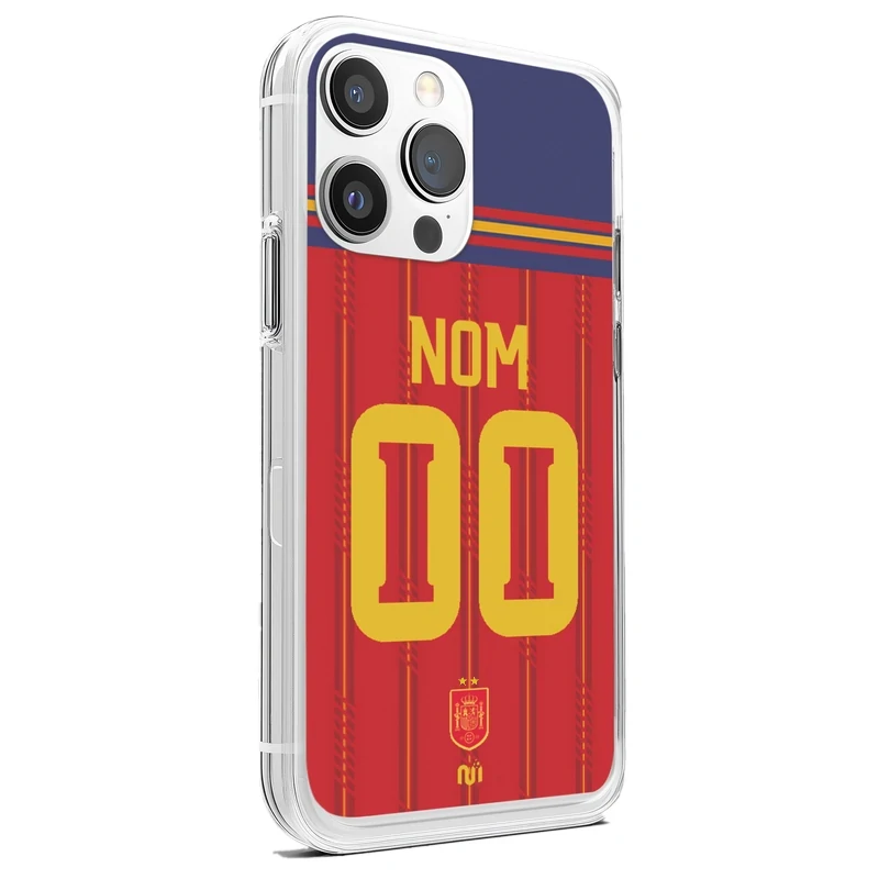 Coque de téléphone personnalisable Espagne domicile Coupe du Monde 2026